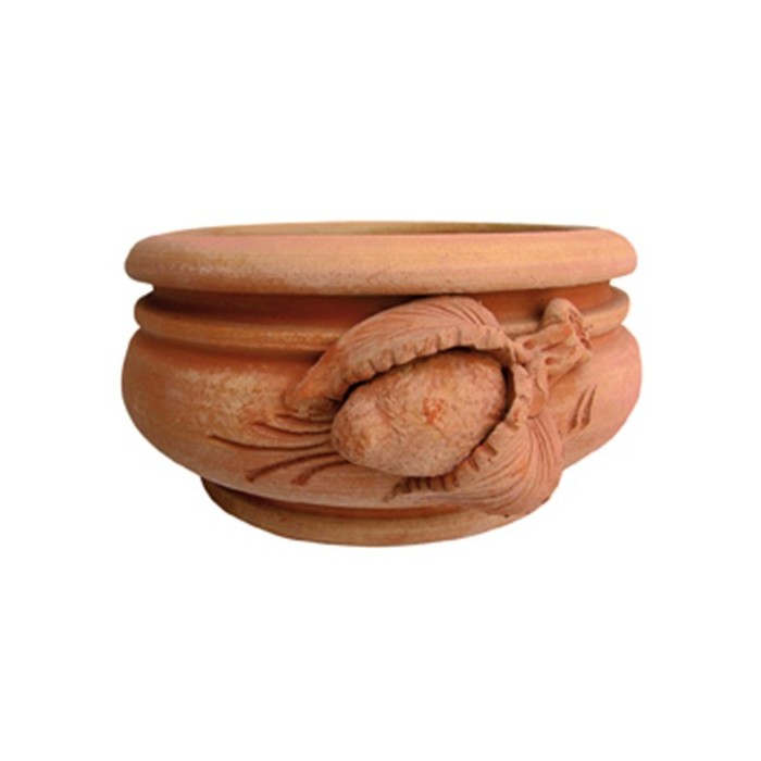 Terracotta bowl with turned lemons